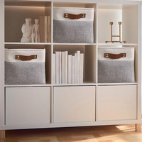 Panier à linge pliable en tissu carré pour enfants, rangement pour jouets et vêtements - Organisateur multifonctionnel écologique