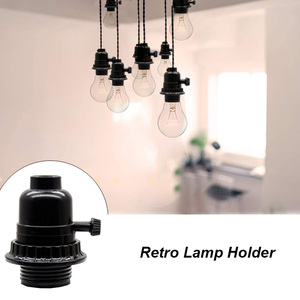 E26/E27 ổ cắm ánh sáng thời kỳ phong cách retro Edison Đèn chủ ổ cắm Vòng vít-in đèn ổ cắm cho 12V Max. Voltage 3A Max. - Product Image 6