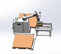 Palettiseur en plastique de bras robotique collaboratif 1kg 2kg 5kg marchandises pallettisant le robot collaboratif industriel