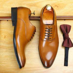 Zapatos Oxford de Cuero Inglés Hechos a Mano, de Lujo, Personalizados, con Acabado Mate, Transpirables, Antideslizantes, para Bodas, Negocios y Eventos Formales - Product Image 4