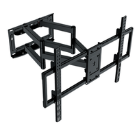 Support mural télescopique en acier pour moniteur d'ordinateur ou téléviseur de 60 à 110 pouces, bras articulé à 45 degrés, VESA simple, pour usage bureautique