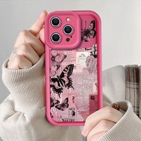 Étuis de téléphone portable papillons de luxe pour Iphone 17 Air 16 15 Plus Pro Max 14 13 12 11 X XS XR couverture arrière de protection antichoc