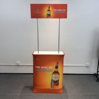 Comptoir en aluminium pliable de promotion de présentoir portatif de style moderne pour des événements de supermarché et de salons commerciaux