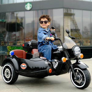 Auto Elettrica per Bambini con Sidecar, Controllo a Batteria, Telecomando in Plastica, Giocattolo a <span class=keywords><strong>3</strong></span> Ruote per Età <span class=keywords><strong>2</strong></span>-4 Anni - Product Image 4