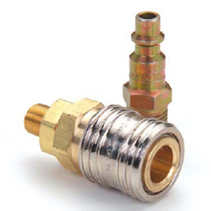 Phytco Hansen <b>Quick</b> Coupling 1000400500 Series Brass With One Way Shut Off For Hydraulic Pneumatic Use - Product Image 1