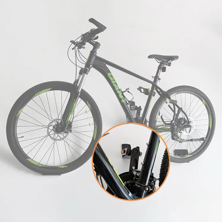 JH-Mech Bike Cycling Pedal Rack Stand Great for Garage and Shed Wall Mount Indoor Bicycle Storage Hanger