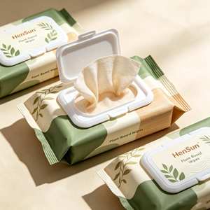 Lingettes nettoyantes douces pour le visage et les mains HenSun, en fibres végétales, sans alcool, non tissées, démaquillantes, sans plastique, biodégradables - Product Image 4
