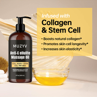 Marque privée personnalisée crème anti-cellulite raffermissante au collagène pour femmes huile de massage anti-cellulite pour massothérapie