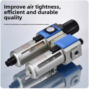 Unidad de Tratamiento de Aire Serie <span class=keywords><strong>GFC</strong></span>, Filtro Regulador GFC200/GFC300/GFC400, Lubricador, Separador de Agua y Aceite para Sistemas Neumáticos - Product Image 3