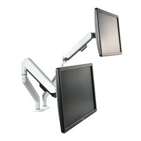 Support écran d'ordinateur d'origine 13-32 pouces, entièrement réglable, pour moniteur Vesa blanc, bras pour ordinateur portable