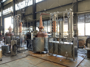 Equipo de Destilación de Cobre Ace 2000L 20Hl, Destilador Híbrido para Licores, Whisky, Brandy, Ginebra - Product Image 5
