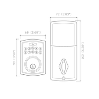 Serrure électronique intelligente ZEISE-IKON à empreinte digitale avec connectivité Cloud pour une sécurité renforcée des portes de maison/hôtel/appartement