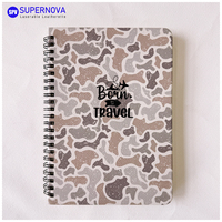 Carnet à spirales personnalisé avec gravure laser, couverture en cuir PU vierge, carnet à spirales, agenda pour étudiants, école, bureau, cadeau