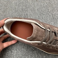 Chaussures de sport rétro, mocassins sportifs en cuir véritable, doublure respirante, lacets, antidérapantes, confortables, amortissantes, soutien de la voûte plantaire, chaussures de marche
