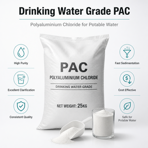 โพลีอลูมิเนียมคลอไรด์ ผงสีขาว PAC 30% <span class=keywords><strong>Al2O3</strong></span> สารตกตะกอนสำหรับน้ำดื่ม - Product Image 3
