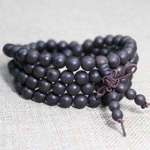Vietnamese Agarwood <b>Bracelet</b> 108 Beads Round Unisex Everyday Wear Cultural Collectible Jewelry - Product Image 1