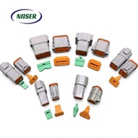 Connecteurs automobiles Niiser DT 2-12 broches, y compris modèles mâle/femelle DT06-2S/DT06-3S/DT06-4S/DT06-6S/DT06-8S, certifiés RoHS