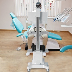 Carro redondo médico Carro médico con soporte para monitor Bandeja para teclado y ruedas para hospital Clínica Oficina en casa - Product Image 6