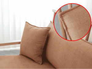 3-सीटर छोटे स्पेस सोफा-ठोस लकड़ी स्पंज-बाहरी होटल के रहने वाले कमरे के लिए - Product Image 5