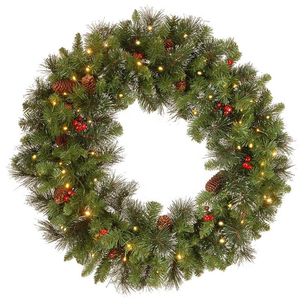 Home <strong>Christmas</strong> Wreath Led Indoor and <strong>Outdoor</strong> Waterproof Customizable <strong>Christmas</strong> Decoration Led <strong>Garlands</strong> - Product Image 1