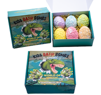 Bain moussant bio pour enfants, aromathérapie, soins du corps, Spa, bain de luxe, dinosaure, oeuf, jouets surprise, bombe de bain à l'intérieur, ensemble cadeau