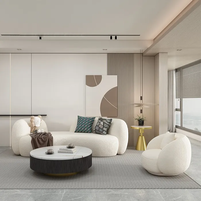 Sofá de sala de estar em formato especial simples moderno nórdico Youtai 2024