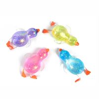 Jouet Squishy Canard Anti-Stress Scintillant en Cristal Sucré, Collection Canards Extensibles à Remontée Lente, Jouets pour Enfants - Vente Chaude
