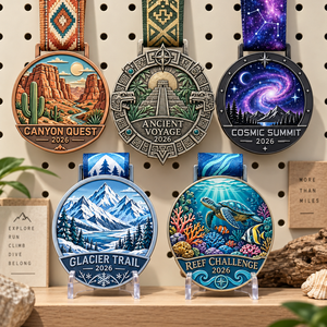 Medalla Personalizada de Aventura y Exploración, Medalla de Premio para Desafíos al Aire Libre, Medalla de Oro, Plata y Bronce, Recuerdo Deportivo, Regalo, OEM/ODM - Product Image 1