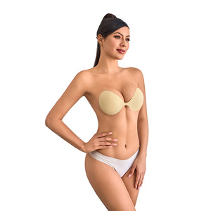 실리콘 젖꼭지 커버 공장 여성의 등이없고 추적이없는 핫 세일 Tiktok 플랫폼을 유방 실리콘 아데시보 브래지어로 모으십시오 - Product Image 3