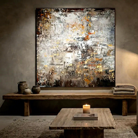 Peinture à l'huile abstraite purement peinte à la main sur toile, décorative moderne pour salon, salle à manger, fond de canapé, hôtel, texture RH