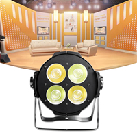 Luz LED Par de 200W, Blanco Cálido, CCT Ajustable 3200K-6500K, CRI90, Aluminio, DMX512, IP20, Ángulo de Haz de 15°, Luz de Escenario de Alta Velocidad