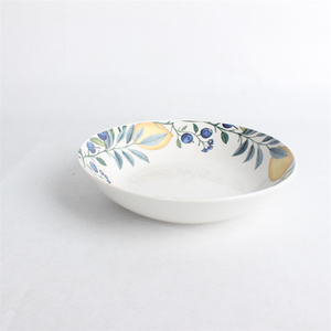 <span class=keywords><strong>Service</strong></span> de table en céramique 18 pièces, thème oiseau bleu et <span class=keywords><strong>citron</strong></span>, décoration intégrale, <span class=keywords><strong>service</strong></span> pour 6 - Product Image 3