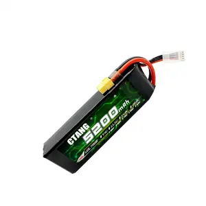 CTANG 7.4V 5200mAh 2S batteria Lipo con decano-stile connettore T NCM anodo polimero dimensione custodia rigida per 1/8 1/10 RC autocarri auto