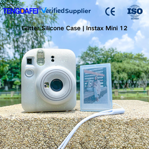 Étui de protection en silicone pailleté tout-terrain <span class=keywords><strong>pour</strong></span> <span class=keywords><strong>appareil</strong></span> <span class=keywords><strong>photo</strong></span> instantané <span class=keywords><strong>Fujifilm</strong></span> Instax Mini 12 - Product Image 1