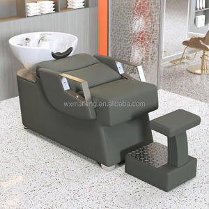 Mobilier de salon de coiffure multifonctionnel et confortable bon marché Salon de beauté Lit avec bol et <span class=keywords><strong>shampoing</strong></span> pour le lavage et le massage - Product Image 4