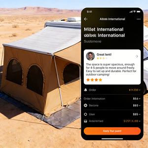 Tente latérale détachable pour <span class=keywords><strong>auvent</strong></span> <span class=keywords><strong>de</strong></span> camping-car, créant une pièce privée fermée pour se changer ou dormir - Product Image 5