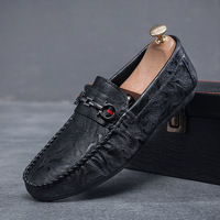 Chaussures de sécurité décontractées pour hommes, tendance, à enfiler, pour la conduite et le travail, semelle extérieure en caoutchouc, légères et respirantes