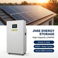 Extincteur d'incendie à aérosol vertical à batterie divisée de 16 kWh, système de stockage solaire LiFePO4 haute densité, écran LCD intelligent, le mieux noté