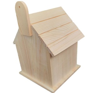 Wooden Bird House Pine Outdoor Hanging Feeder Durable Rectangle Shape For <b>Gardens</b> Offices And More - Product Image 3
