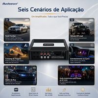 Amplificateur de voiture professionnel 4 canaux classe D avec processeur DSP 8 canaux, égaliseur 31 bandes AKM du Japon, puissance maximale 4x120W