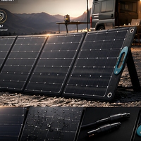 Module solaire pliable léger à haut rendement de conversion pour applications d'énergie solaire portables