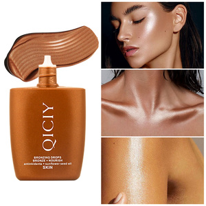 Gouttes bronzantes paillettes maquillage lueur vente en gros en vrac végétalien corps liquide bronzant HIHighlight Contour crème - Product Image 1