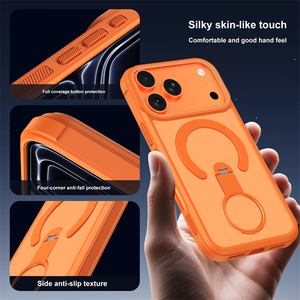 <span class=keywords><strong>Coque</strong></span> de téléphone magnétique <span class=keywords><strong>transparente</strong></span> pour <span class=keywords><strong>Apple</strong></span> iPhone 17 Pro Max/17 Air/16 Plus avec cadre métallique pour appareil photo et support antichoc - Product Image 5