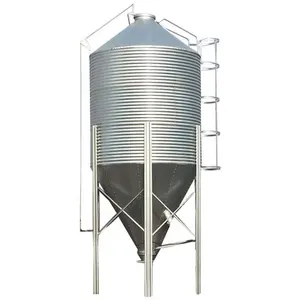 Longer service life steel silo for grain storage rice husk storage silo