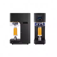 Machine à Sceller les Boîtes de Bubble Tea - Scelleuse Automatique pour Boîtes PET/Soda pour Salons de Thé, Jus et Emballage de Café