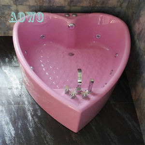 Forme de coeur 2 personnes <span class=keywords><strong>massage</strong></span> sexy bain à remous baignoires acryliques haut de gamme bains à remous hôtel utiliser <span class=keywords><strong>couple</strong></span> <span class=keywords><strong>spa</strong></span> - Product Image 1