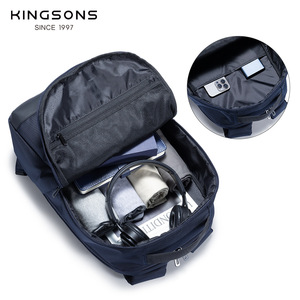 Kingsons Business <b>Backpack</b> 15 Inches Waterproof Interior Zipper Pocket Unisex <b>Student</b> Travel Bag - Product Image 1