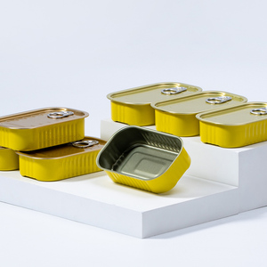 Kim Loại Bao Bì Nhà Sản Xuất Rỗng Nhôm Cấp Thực Phẩm Lon Thiếc 2-Mảnh 1/4 Câu Lạc Bộ Có Thể Hình Chữ Nhật 125G Câu Lạc Bộ Có Thể Cho Cá Sardine Cá - Product Image 6