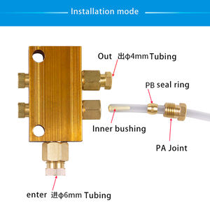 Guter Verkauf <span class=keywords><strong>2</strong></span>-10 Steckdosen Einfache Messing verteiler Block Öl abscheider für CNC-B-<span class=keywords><strong>2</strong></span>-8 B-4-8 B-5-8 B-6-8 B-8-8 B-10-8 - Product Image 2
