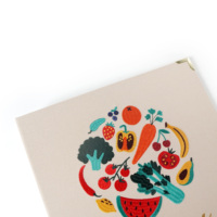 Livre de recettes avec impression personnalisée reliure couverture en tissu feuilles mobiles planificateur de perte de poids quotidienne mensuelle carnet de notes pour femmes